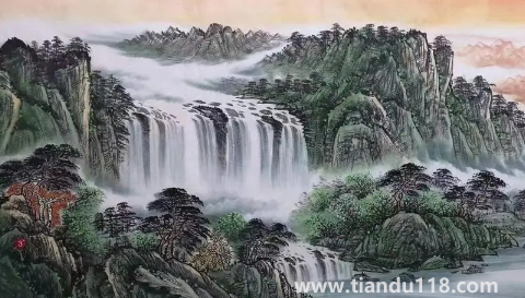 富水長流畫掛客廳能不能旺財(cái)3